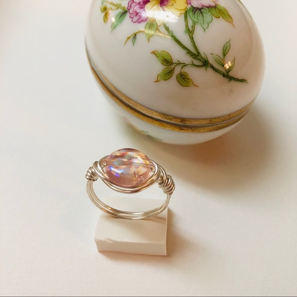 Silver wire wrapped ring - Picture 2 of 6